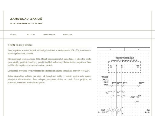 jaroslav januš - projektování, instalace, opravy a úpravy elektrických zařízení