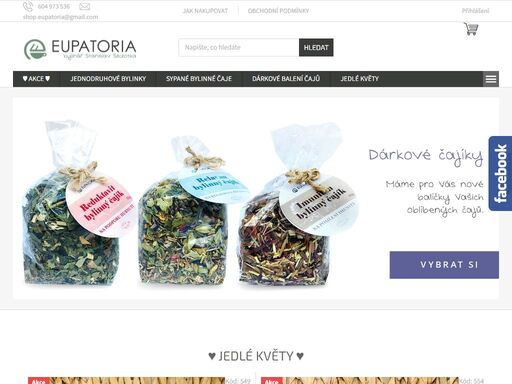 eupatoria - sušené čaje a bylinky