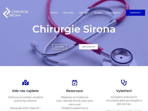 www.chirurgiesirona.cz