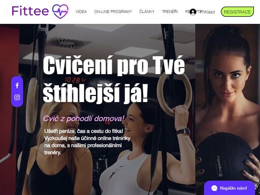 online cvičení pro zdraví a hubnutí z pohodlí vašeho domova.přijde se k naší fittee.cz komunitě.