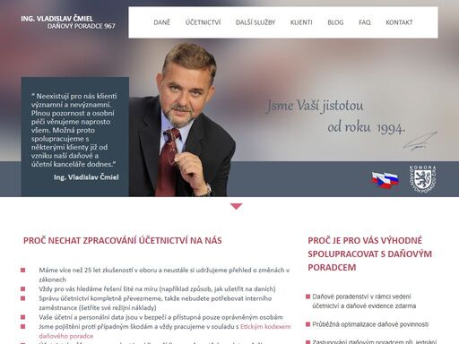 ing. vladislav čmiel poskytuje služby daňového poradce a účetního poradce v opavě a ostravě. nabízí vedení a zpracování účetnictví, mezd a personalistiky.