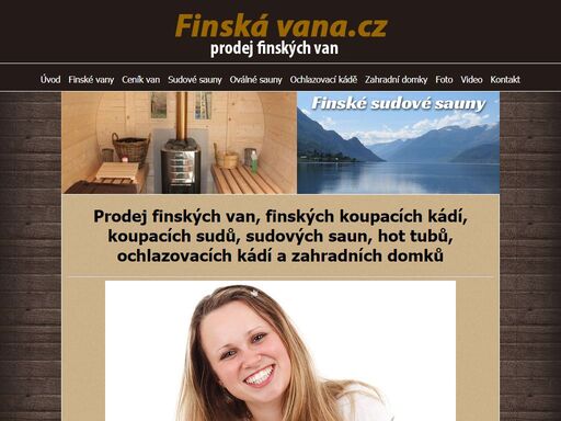 prodej finských van, finských koupacích kádí, koupacích sudů, sudových saun, hot tubů a ochlazovacích kádí