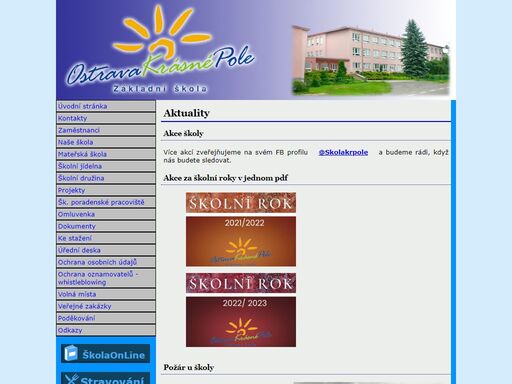 oficiální webové stránky základní školy a mateřské školy ostrava krásné pole