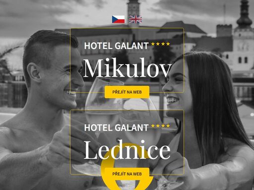 hotel galant je čtyřhvězdičkový hotel se dvěma pobočkami v historickém centru mikulova a nedaleko lednicko-valtického areálu v lednici.