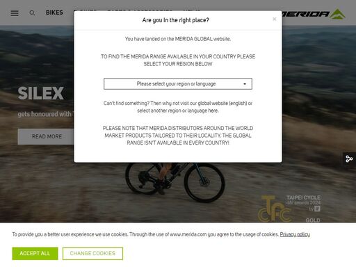 merida bikes - german engineered mountain bikes, e-bikes, cross bikes, trekking bikes and road bikes.