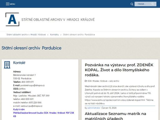 vychodoceskearchivy.cz/home/kontakty/statni-okresni-archiv-pardubice