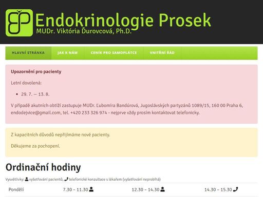 www.endokrinologieprosek.cz