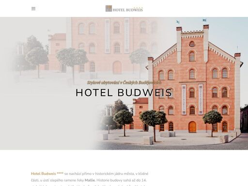 hotel budweis, vítěz soutěže hotel roku 2012, nabízí ubytování v centru českých budějovic, u slepého ramene řeky malše a přitom jen pár kroků od hlavního náměstí.