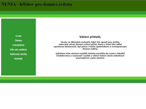 www.hrbitov-nenia.cz