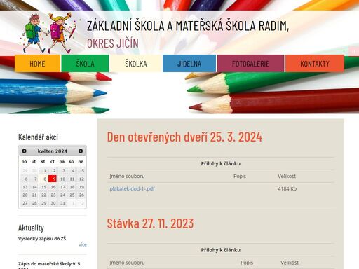 základní a mateřská škola radim- oficiální webové stránky
