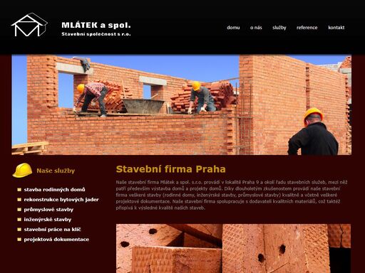 stavební firma mlátek a spol. praha provádí inženýrské stavby, průmyslové stavby, projekty domů a výstavby domů.