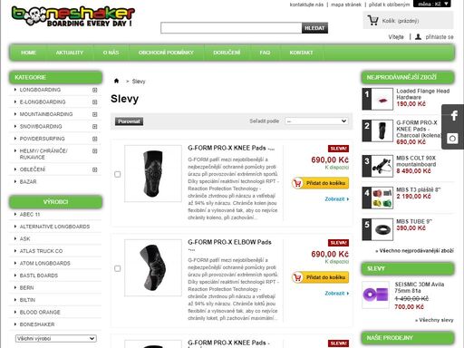 boneshaker e-shop - vybavení pro longboarding, mountainboarding, powerkiting a jiné board sporty.