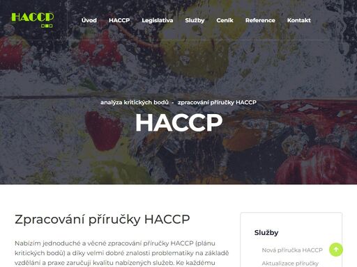 nová příručka haccp, aktualizace příručky haccp, sanitační řád, provozní řád, školení.