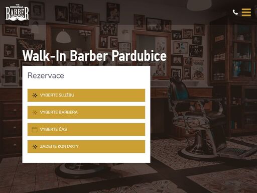 walk-in barber pardubice, pánské holičství a kadeřnictví