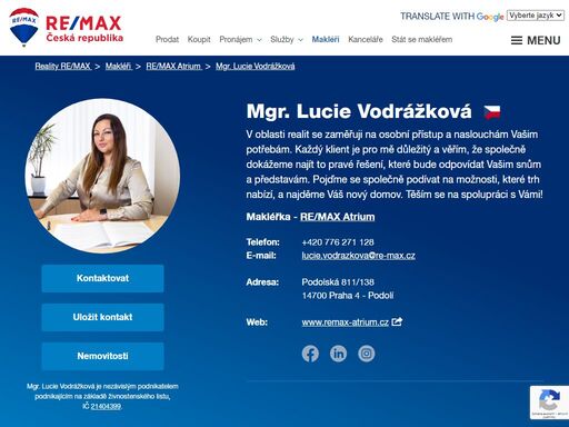 www.remax-czech.cz/reality/re-max-atrium/mgr-lucie-vodrazkova