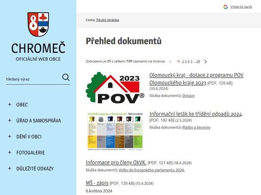 www.chromec.cz