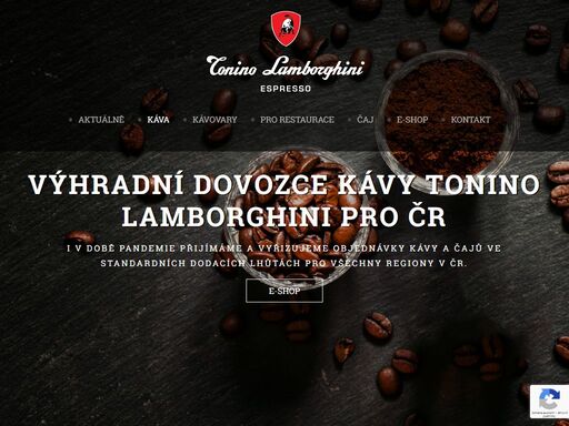 velkoobchodní i maloobchodní prodej italské kávy lamborghini