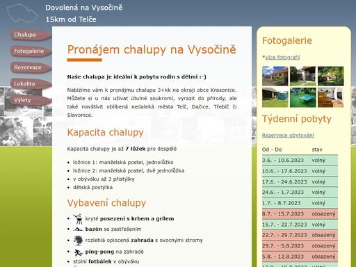 www.dovolenavysocina.cz