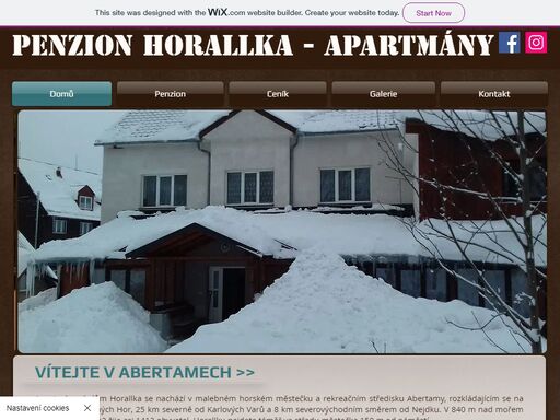 penzion horallka je apartmánový dům v malebném horském městečku abertamy na hřebenech krušných hor.