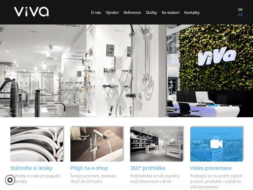 viva - specializovaný velkoobchod koupelnových armatur, sanity, koupelnového nábytku a doplňků