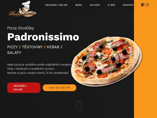 pizza padronissimo | stodůlky zajišťuje rozvoz jídel. rozvoz jídla si můžete objednat dvěma způsoby, jednoduše online a nebo po telefonu.