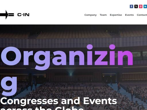 professional organiser of congresses, conferences and corporate events across europe.