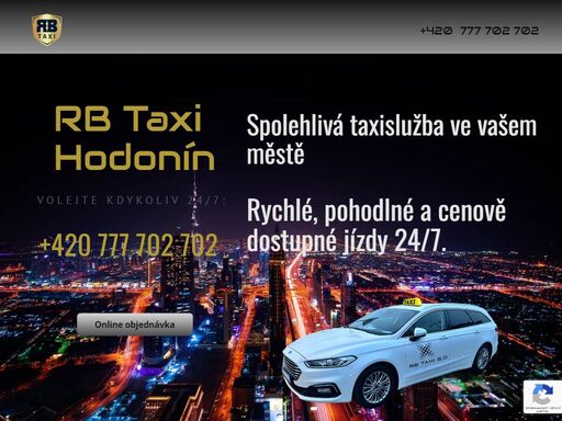 vyberte si rb taxi hodonín pro rychlou, spolehlivou a pohodlnou taxislužbu v hodoníně a okolí. nabízíme 24/7 přepravu osob, letištní transfery, firemní přepravu a kurýrní služby. naše moderní flotila vozů a profesionální řidiči zaručují bezpečnou a příjemnou jízdu. objednejte taxi online nebo telefonicky a zažijte prvotřídní taxislužbu s rb taxi hodonín.