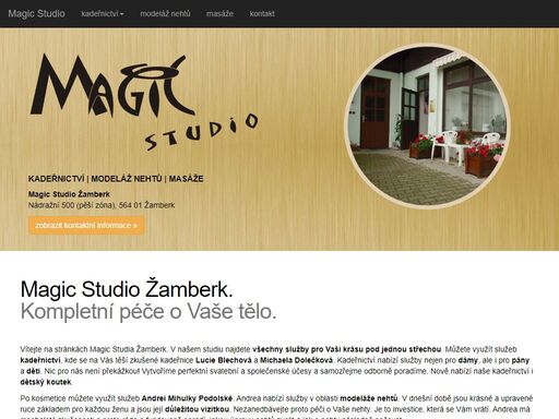 magic studio žamberk, kadeřnictví, kosmetika, modeláž nehtů, masáže
