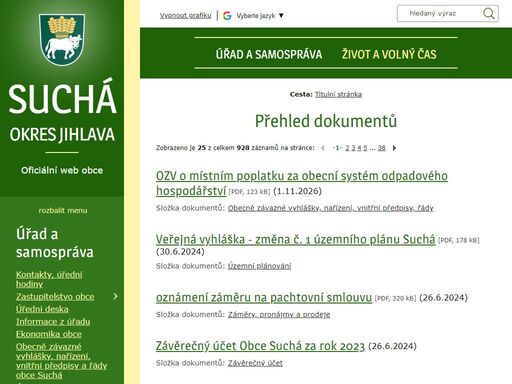 www.obecsucha.cz
