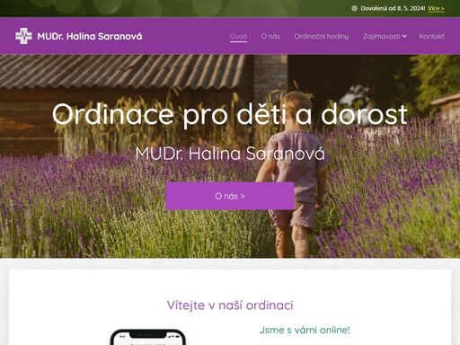 oficiální webové stránky mudr. haliny saranové, kde najdete veškeré informace týkající se provozu ambulance pro děti a dorost.