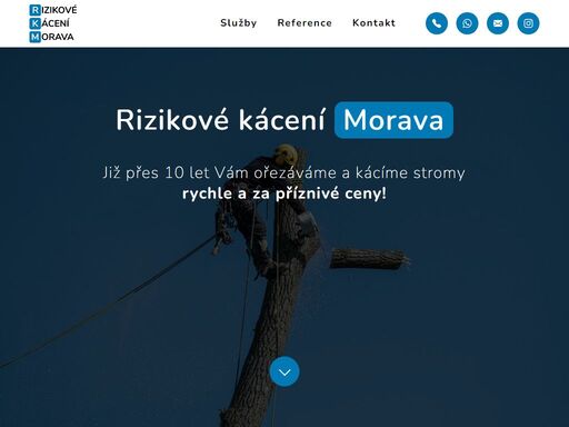 již přes 10 let vám ořezáváme a kácíme stromy rychle a za příznivé ceny. působíme po celé moravě.