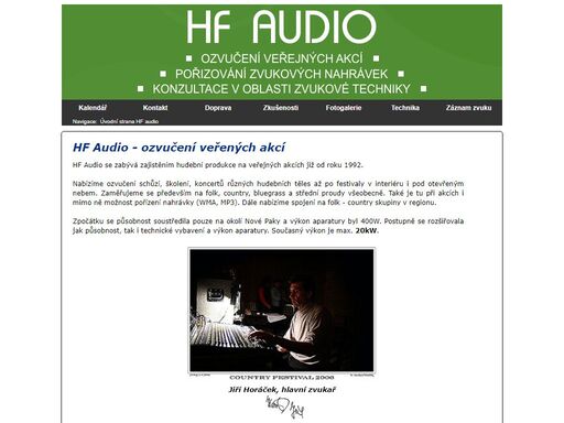 prezentace sluľeb hf audio