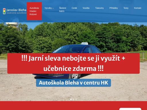 autoškola s historií v hradci králové nabízí výcvik pro skupiny b, am a a1. kurzy autoškoly v hk probíhají v nových vozech. navštivte autoškolu bleha v hradci králové.