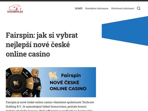 ?? jak si vybrat dobré nové české online casino pro hraní o skutečné peníze? přečtěte si naši recenzi ?? fairspin a rozhodněte se ??