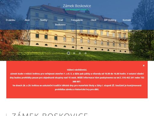www.zamekboskovice.cz