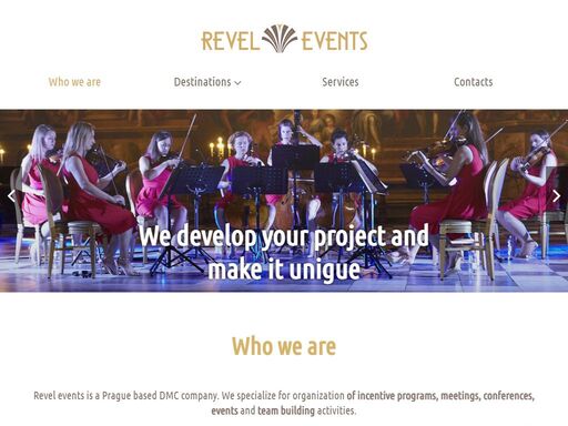 revel events is a prague based dmc and event management company. we specialize for organization of incentive program.