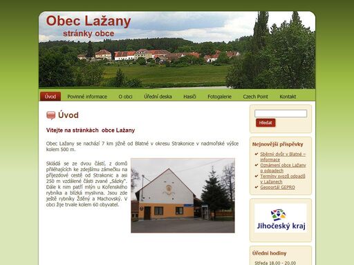 www.obeclazany.cz