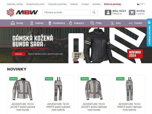 mbw moto oblečení za dobrou cenu přímo od výrobce - nabízíme moto bundy, kombinézy, motokrosové dresy, kalhoty na moto, rukavice, funkční prádlo