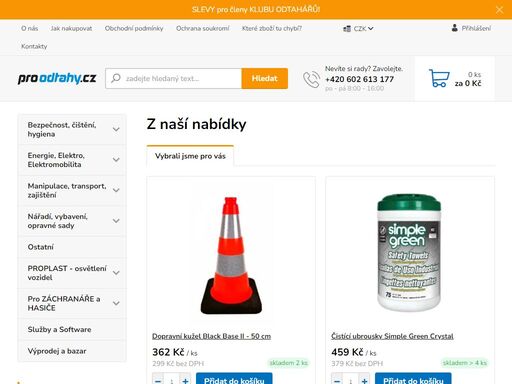 e-shop s vybavením pro odtahy a vyprošťování