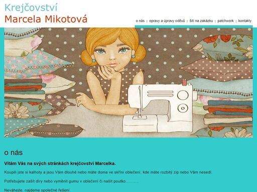 marcela mikotová: opravy a úpravy oděvů, šití na zakázku, patchwork