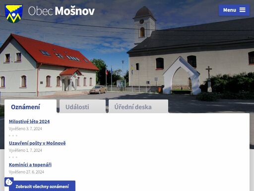 obec mošnov se nachází v okrese nový jičín, kraj moravskoslezský. ke dni 1. 1. 2020 zde žilo 755 obyvatel.
