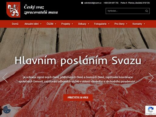 čszm je dobrovolným sdružením fyzických a právnických osob podnikajících v oboru nákupu, zpracování a prodeje jatečných zvířat, masa a masných výrobků...
