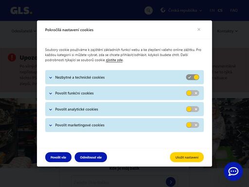 gls dopraví váš balík bezpečně a rychle do cíle