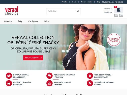 prodáváme kvalitní a neokoukané dámské oblečení za příznivé ceny. udělejte si radost nákupem na veraal-shop.cz. doprava zdarma pro všechny.