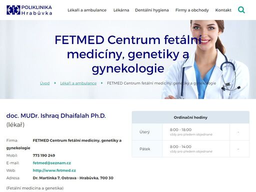 pho.cz/lekari-a-ambulance/fetmed-sro-centrum-fetalni-mediciny-a-genetiky/73-doc-mudr-ishraq-dhai