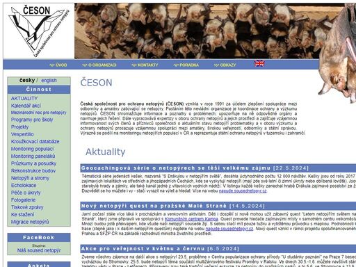 česká společnost pro ochranu netopýrů (česon) vznikla v roce 1991 za účelem zlepšení spolupráce mezi odborníky a amatéry zabývající se netopýry.