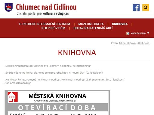 www.knihovna.chlumecnc.cz