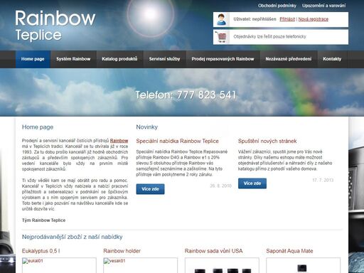 autorizovaný servis a prodej čisticích přístrojů rainbow včetně příslušenství.