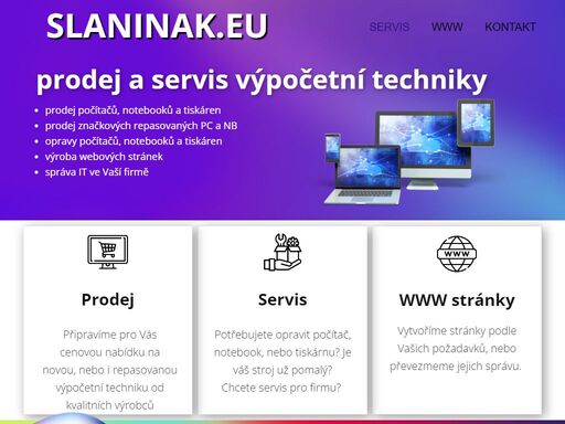 slaninak, opravy počítačů vendryně prodej a servis výpočetní techniky