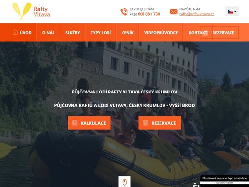 www.rafty-vltava.com